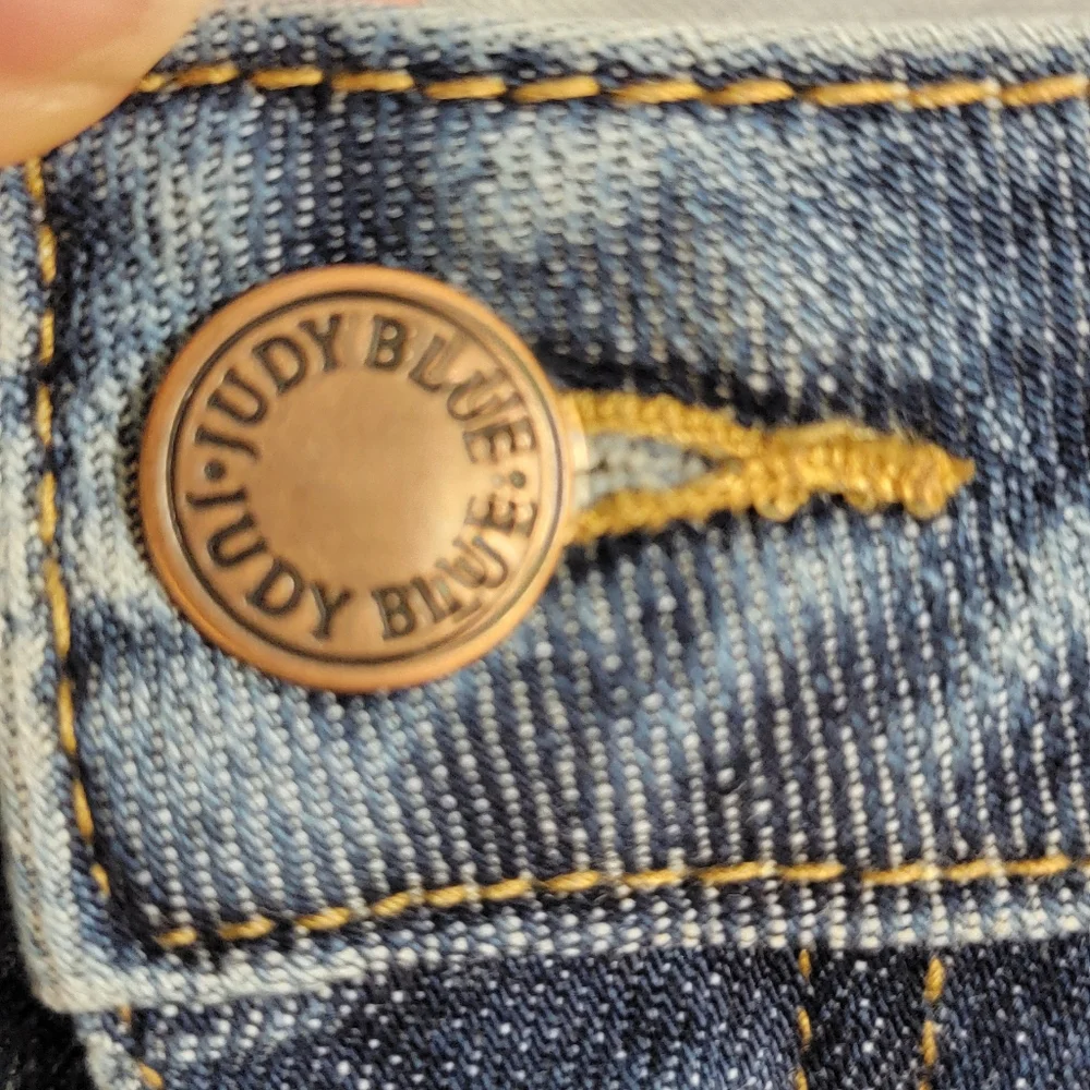 Judy‎ Blue Womens Skinny Fruit Patch Distressed Jeans Size 11/30